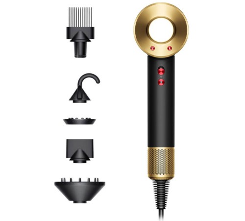 Фен Dyson Supersonic HD07, AE, onyx black/gold (черный/золотой) 