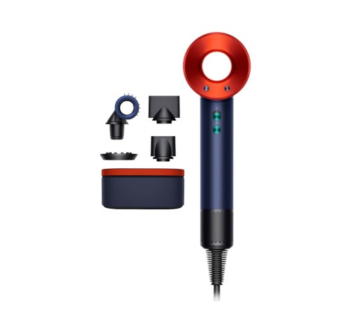 Фен Dyson Supersonic HD15, кейс, синий/топаз (prussian blue/topaz), HK