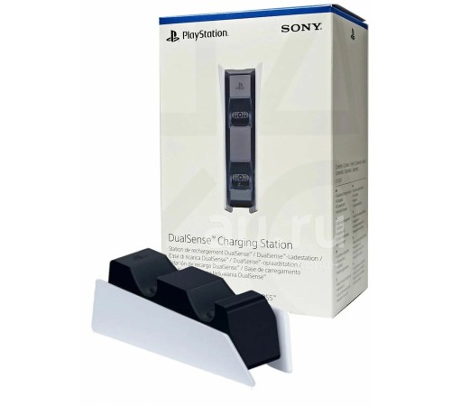 Sony Зарядная станция DualSense на два геймпада для PS5 (CFI-ZDS1) белый/черный