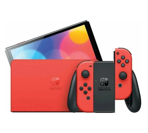 Игровая приставка Nintendo Switch OLED 64 ГБ, Mario Red Edition