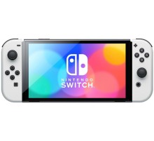 Игровая приставка Nintendo Switch OLED 64 ГБ, белый  + Игра Super Mario Odyssey