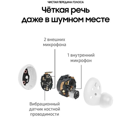 Беспроводные наушники Samsung Galaxy Buds2, белый Беспроводные наушники Samsung Galaxy Buds2, белый