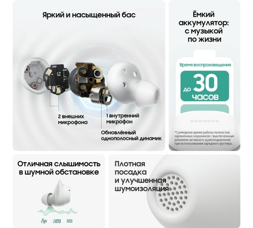 Беспроводные наушники Samsung Galaxy Buds FE, черный