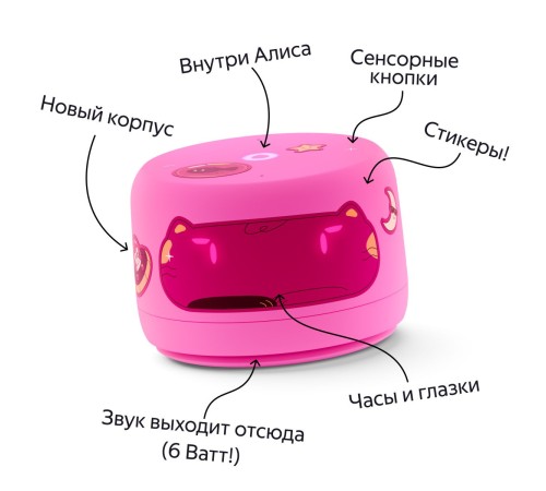 Умная колонка Яндекс Станция Лайт 2, розовый