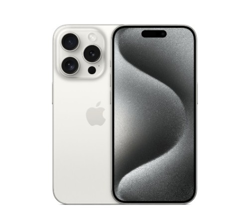 Смартфон Apple iPhone 15 Pro 128GB, Dual: nano SIM + eSIM, White Titanium