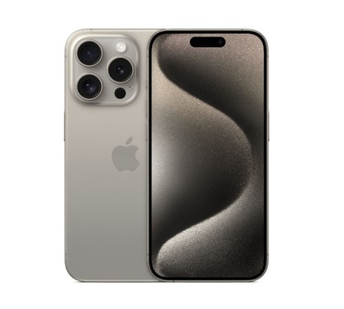 Смартфон Apple iPhone 15 Pro 512GB, Dual: nano SIM + eSIM, Natural Titanium