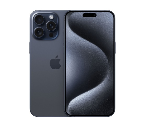 Смартфон Apple iPhone 15 Pro Max 1TB, Dual: nano SIM + eSIM, Blue Titanium