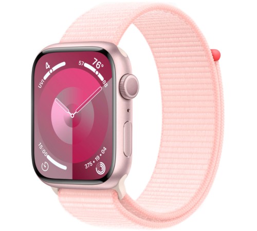Apple Watch  S9 41mm Pink Aluminum Case with Light Pink Sport Loop (MR953)