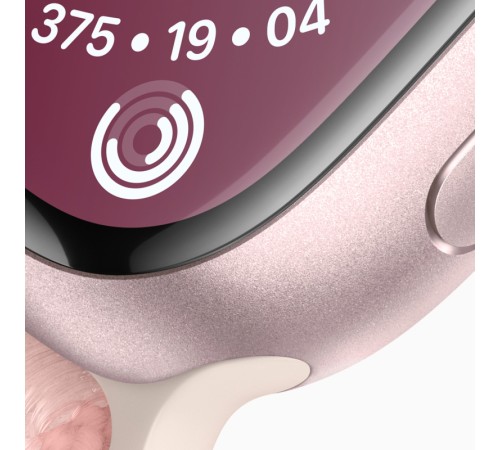 Apple Watch  S9 41mm Pink Aluminum Case with Light Pink Sport Loop (MR953)
