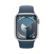 Apple Watch S9 45mm Silver Aluminium/White S/M