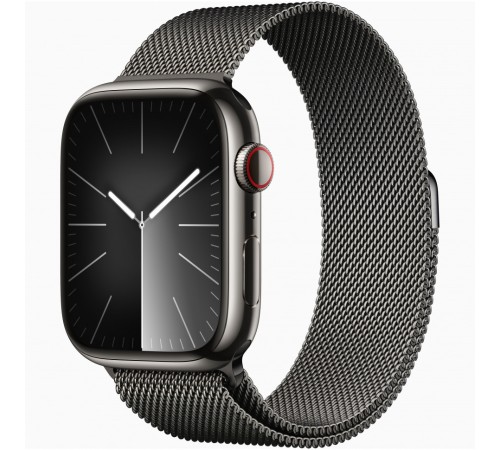 Apple Watch Series 9 45mm Graphite Stainless Steel Milanese Loop