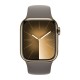 Apple Watch Series 9 45mm Gold Stainless Steel Case with Sport Band Clay S/M