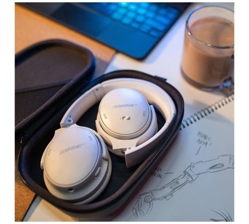 Беспроводные наушники Bose QuietComfort 45, mini jack 3.5 mm, белый