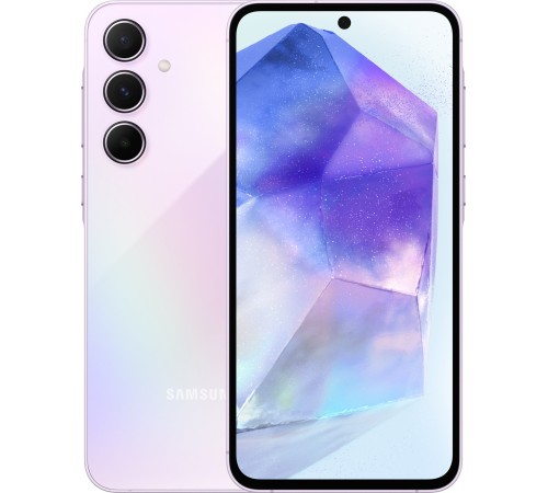 Смартфон Samsung Galaxy A55 5G 8/128 ГБ, Dual: nano SIM + eSIM, lilac Смартфон Samsung Galaxy A55 5G 8/128 ГБ, Dual: nano SIM + eSIM, lilac