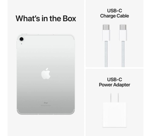 Планшет Apple iPad 10.9 2022, 64 ГБ, Wi-Fi + Cellular, iPadOS, серебристый Планшет Apple iPad 10.9 2022, 64 ГБ, Wi-Fi + Cellular, iPadOS, серебристый