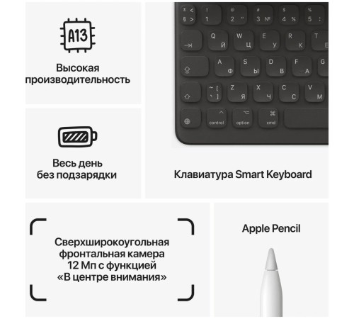 Планшет Apple iPad 10.9 2022, 256 ГБ, Wi-Fi, iPadOS, серебристый Планшет Apple iPad 10.9 2022, 256 ГБ, Wi-Fi, iPadOS, серебристый