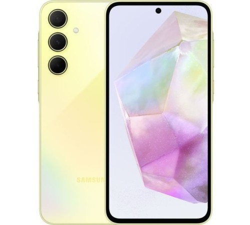 Смартфон Samsung Galaxy A35 8/128 ГБ, Dual nano SIM, желтый, Lemon