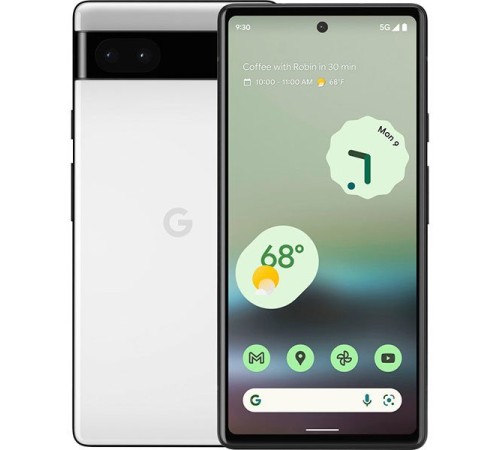 Смартфон Google Pixel 6A 6/128 ГБ, nano SIM+eSIM, Chalk