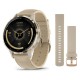 Умные часы Garmin Venu 3S Soft Gold French Gray Leather 010-02785-55