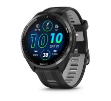 Умные часы Garmin Forerunner 965 Carbon Grey DLC Titanium Bezel with Black Case and Black/Powder Grey Silicone Band (010-02809-20)