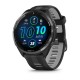 Умные часы Garmin Forerunner 965 Carbon Grey DLC Titanium Bezel with Black Case and Black/Powder Grey Silicone Band (010-02809-20)