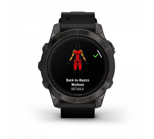 Умные часы Garmin Epix Pro (Gen 2) 47мм Carbon Gray Titanium with Black Band Умные часы Garmin Epix Pro (Gen 2) 47мм Carbon Gray Titanium with Black Band