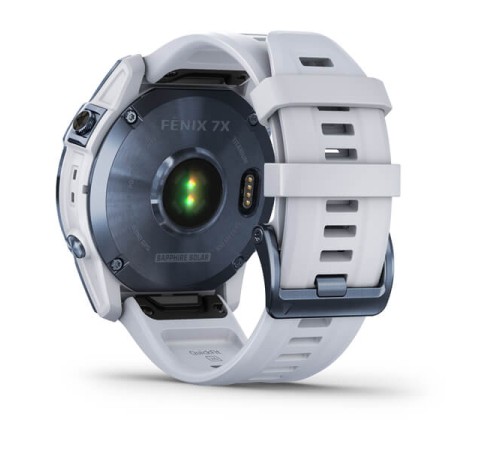 Умные часы Garmin FENIX 7X Blue Titanium With Whitestone Band