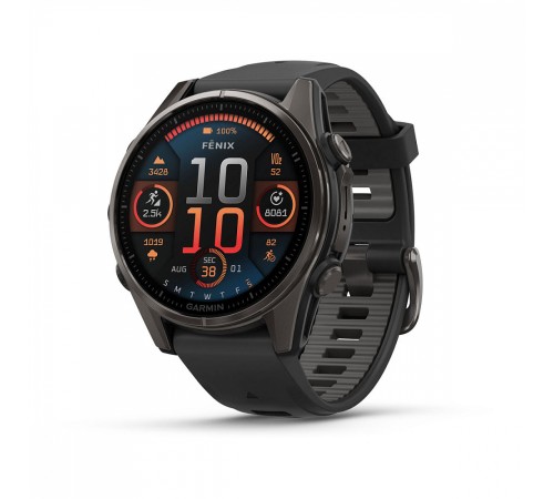 Умные часы Garmin Fenix 8 43 мм Amoled Sapphire Black 010-02903-20