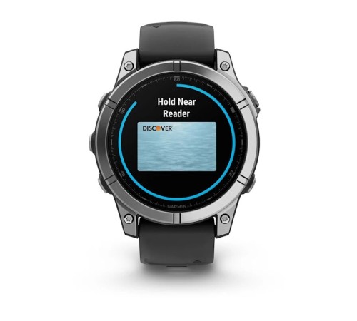 Умные часы Garmin Fenix E 47 мм Amoled Stainless Steel with a Black Silicone Band 010-03025-00