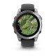 Умные часы Garmin Fenix E 47 мм Amoled Stainless Steel with a Black Silicone Band 010-03025-00