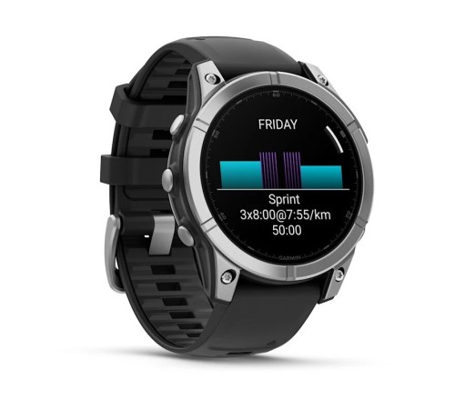 Умные часы Garmin Fenix E 47 мм Amoled Stainless Steel with Black Band 010-03025-02 Умные часы Garmin Fenix E 47 мм Amoled Stainless Steel with Black Band 010-03025-02