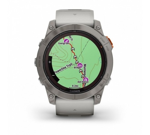 Умные часы Garmin Fenix 7X Pro 51 мм Sapphire Titanium with Fog Gray/Ember Orange 010-02778-14 Умные часы Garmin Fenix 7X Pro 51 мм Sapphire Titanium with Fog Gray/Ember Orange 010-02778-14