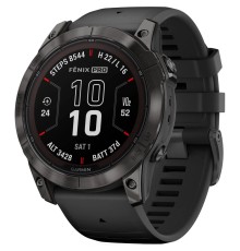 Умные часы Garmin Fenix 7X Pro 51 мм Solar Carbon Gray with Black Band 010-02778-00