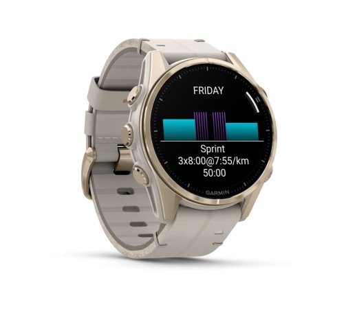 Умные часы Garmin Fenix 8 43 мм Amoled Sapphire Soft Gold with Limestone Leather Band plus Dark Sandstone Silicone 010-02903-40 Умные часы Garmin Fenix 8 43 мм Amoled Sapphire Soft Gold with Limestone Leather Band plus Dark Sandstone Silicone 010-02903-40