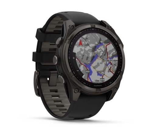 Умные часы Garmin Fenix 8 47 мм Solar Sapphire Carbon Gray Titanium with Black/Pebble Silicone 010-02906-11 Умные часы Garmin Fenix 8 47 мм Solar Sapphire Carbon Gray Titanium with Black/Pebble Silicone 010-02906-11