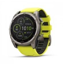 Умные часы Garmin Fenix 8 51mm Solar Sapphire Titanium with Yellow Graphite Silicone 010-02907-20