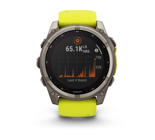 Умные часы Garmin Fenix 8 51mm Solar Sapphire Titanium with Yellow Graphite Silicone 010-02907-20 Умные часы Garmin Fenix 8 51mm Solar Sapphire Titanium with Yellow Graphite Silicone 010-02907-20