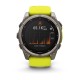 Умные часы Garmin Fenix 8 51mm Solar Sapphire Titanium with Yellow Graphite Silicone 010-02907-20