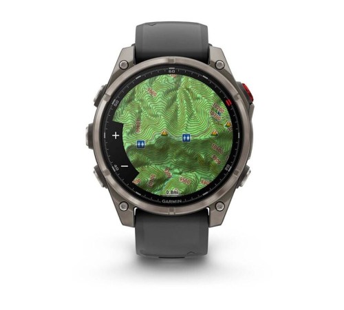Умные часы Garmin Fenix 8 Pro 47mm Amoled Sapphire Lens Tinanium With Graphite/Black Silicone Band 010-03198-11