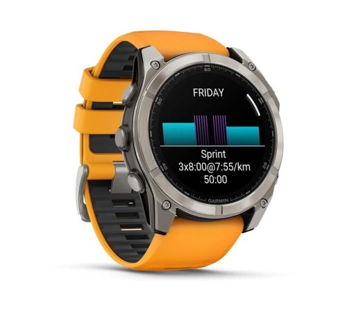 Умные часы Garmin Fenix 8 51mm Amoled Sapphire Carbon Gray DLC Titanium with Spark Orange Silicone 010-02905-11 Умные часы Garmin Fenix 8 51mm Amoled Sapphire Carbon Gray DLC Titanium with Spark Orange Silicone 010-02905-11