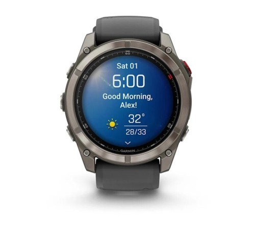 Умные часы Garmin Fenix 8 Pro 51mm Amoled Sapphire Lens Tinanium With Graphite/Black Silicone Band 010-03199-11