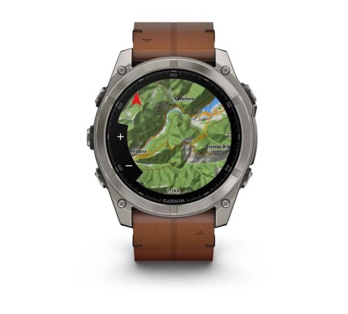 Умные часы Garmin Fenix 8 51mm Amoled Sapphire Bare Titanium Black with Chestnut Leather Band plus Black Silicone Band 010-02905-40 Умные часы Garmin Fenix 8 51mm Amoled Sapphire Bare Titanium Black with Chestnut Leather Band plus Black Silicone Band 010-02905-40