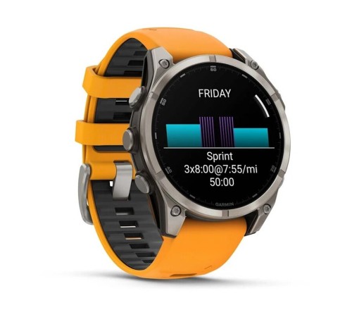Умные часы Garmin Fenix 8 47 мм Amoled Sapphire Titanium Orange 010-02904-11 Умные часы Garmin Fenix 8 47 мм Amoled Sapphire Titanium Orange 010-02904-11