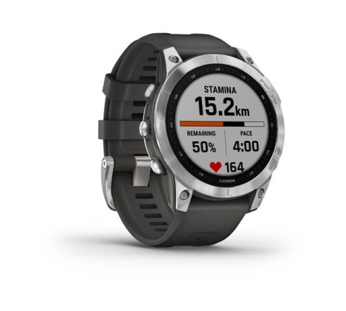 Умные часы Garmin FENIX 7 Standard Edition Silver with Graphite Band EU