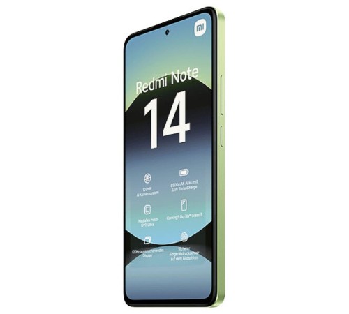 Смартфон Xiaomi Redmi Note 14 6/128 ГБ RU, 4G, NFС, Dual nano SIM, зеленый Смартфон Xiaomi Redmi Note 14 6/128 ГБ RU, 4G, NFС, Dual nano SIM, зеленый