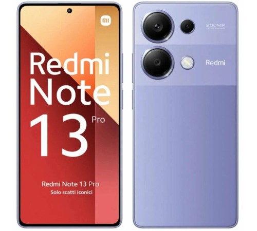 Смартфон Xiaomi Redmi Note 13 Pro 8/128 ГБ EU, 4G, NFC, Dual nano SIM, фиолетовый Смартфон Xiaomi Redmi Note 13 Pro 8/128 ГБ EU, 4G, NFC, Dual nano SIM, фиолетовый