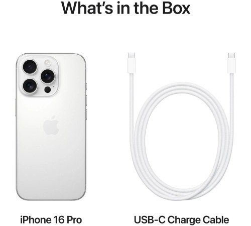 Смартфон Apple iPhone 16 Pro 128Gb SIM+SIM White Titanium (HK)