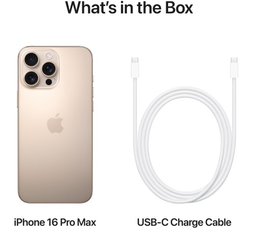 Смартфон Apple iPhone 16 Pro Max 256Gb eSIM+eSIM Desert Titanium (US)