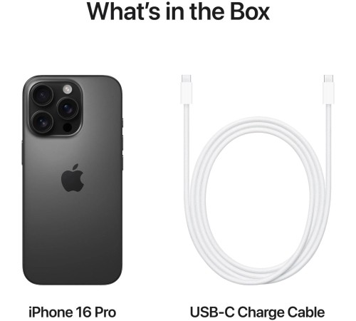 Смартфон Apple iPhone 16 Pro Max 1Tb eSIM+eSIM Black Titanium (US)