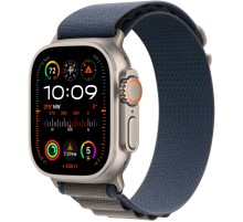 Умные часы Apple Watch Ultra 2 49 мм Titanium Case, титановый/blue Alpine Loop (L)